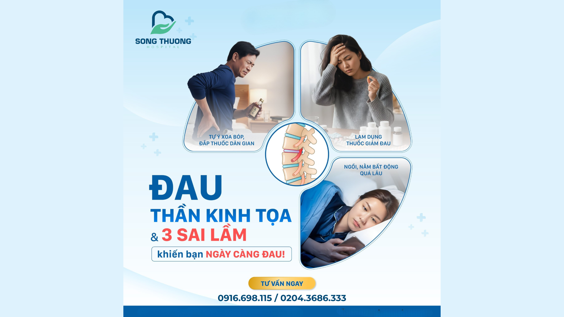 ĐAU THẦN KINH TỌA VÀ 3 SAI LẦM KHIẾN BẠN ĐAU NGÀY CÀNG ĐAU!
